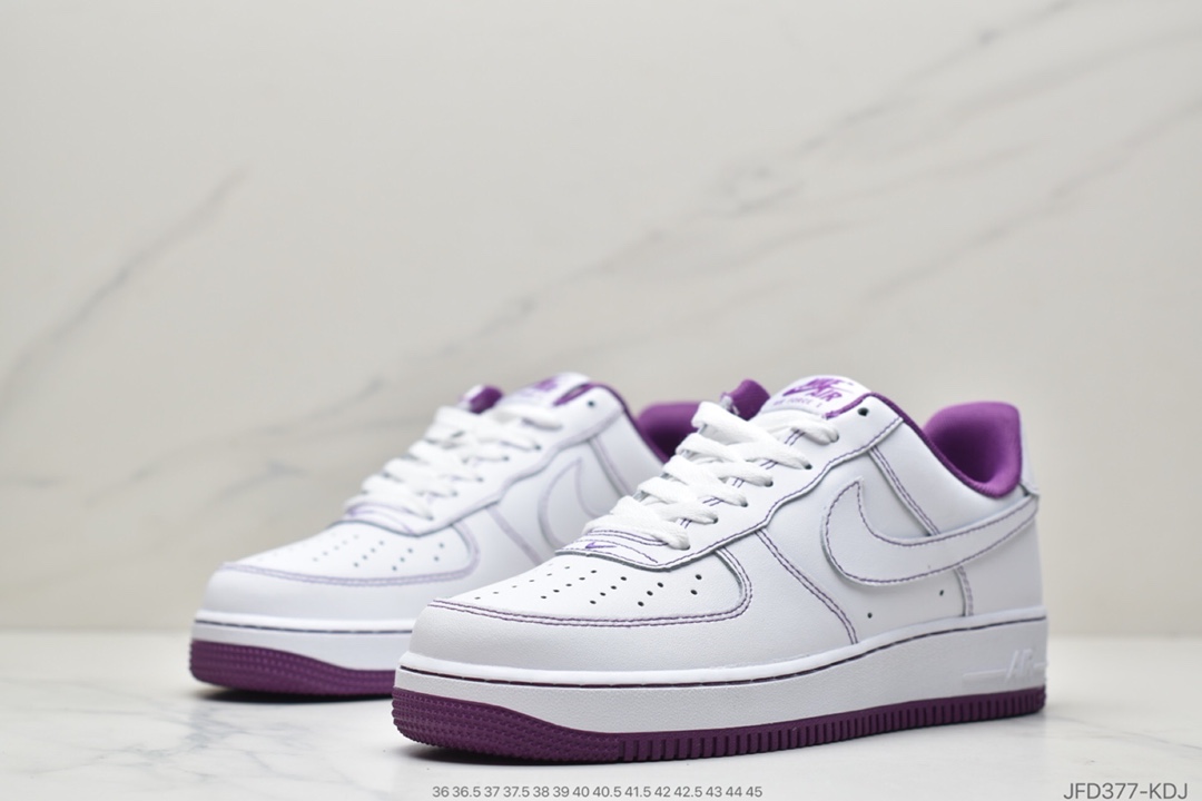 170 耐克Nike Air Force 1 ’07 白黑缝cv1724-104