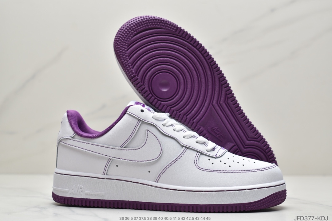 170 耐克Nike Air Force 1 ’07 白黑缝cv1724-104