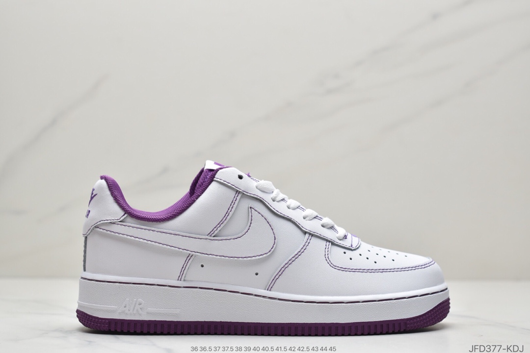 170 耐克Nike Air Force 1 ’07 白黑缝cv1724-104
