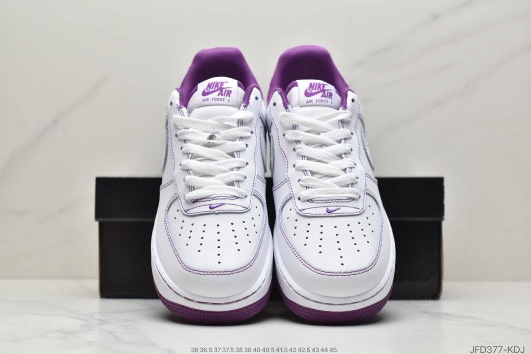 170 耐克Nike Air Force 1 ’07 白黑缝cv1724-104