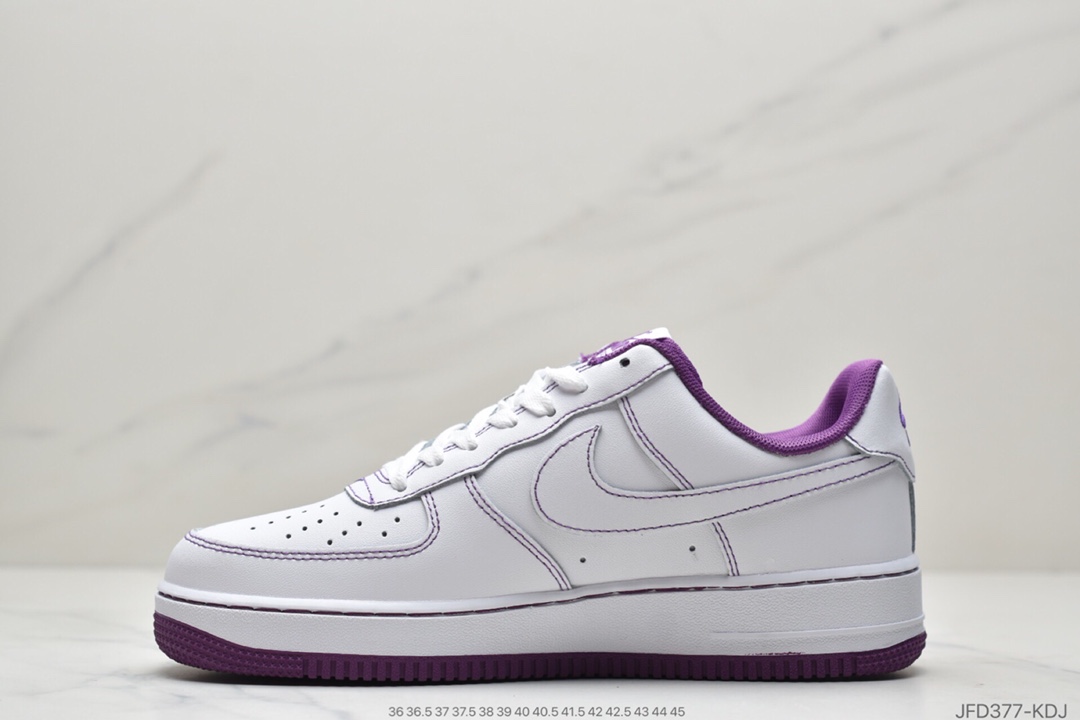 170 耐克Nike Air Force 1 ’07 白黑缝cv1724-104