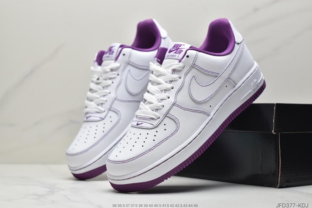 170 耐克Nike Air Force 1 ’07 白黑缝cv1724-104