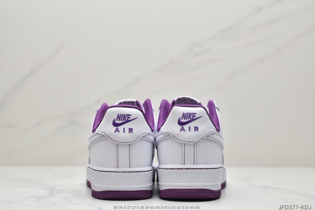 170 耐克Nike Air Force 1 ’07 白黑缝cv1724-104